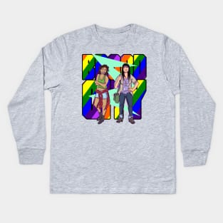 Broad City Ilana Abbi Retro Kids Long Sleeve T-Shirt